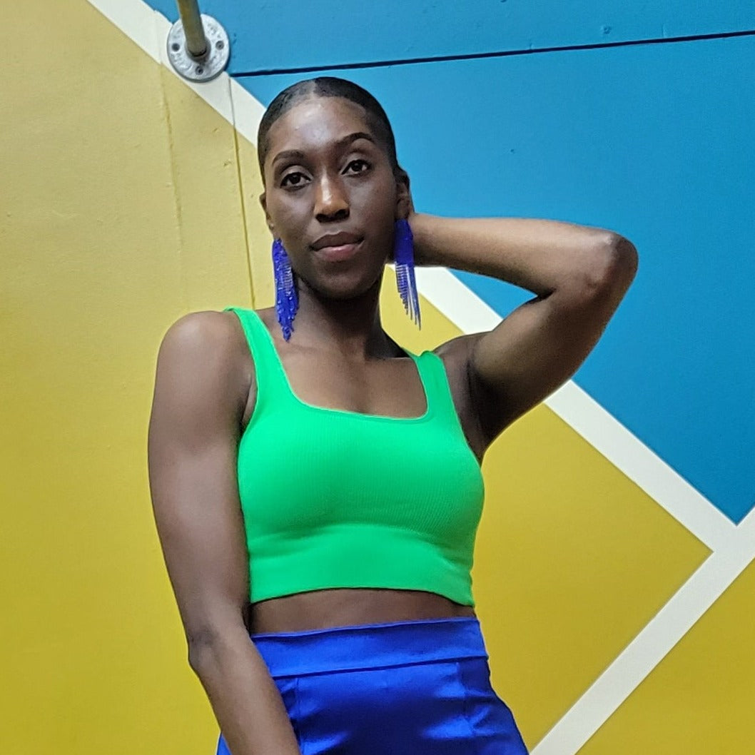 Josie Square Neck Seamless Crop Top