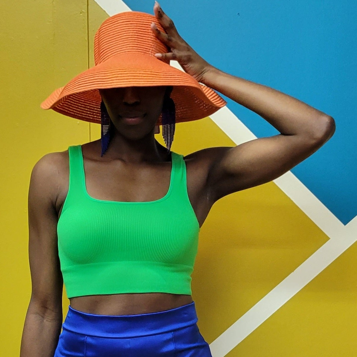 Bowler Style Straw Hat