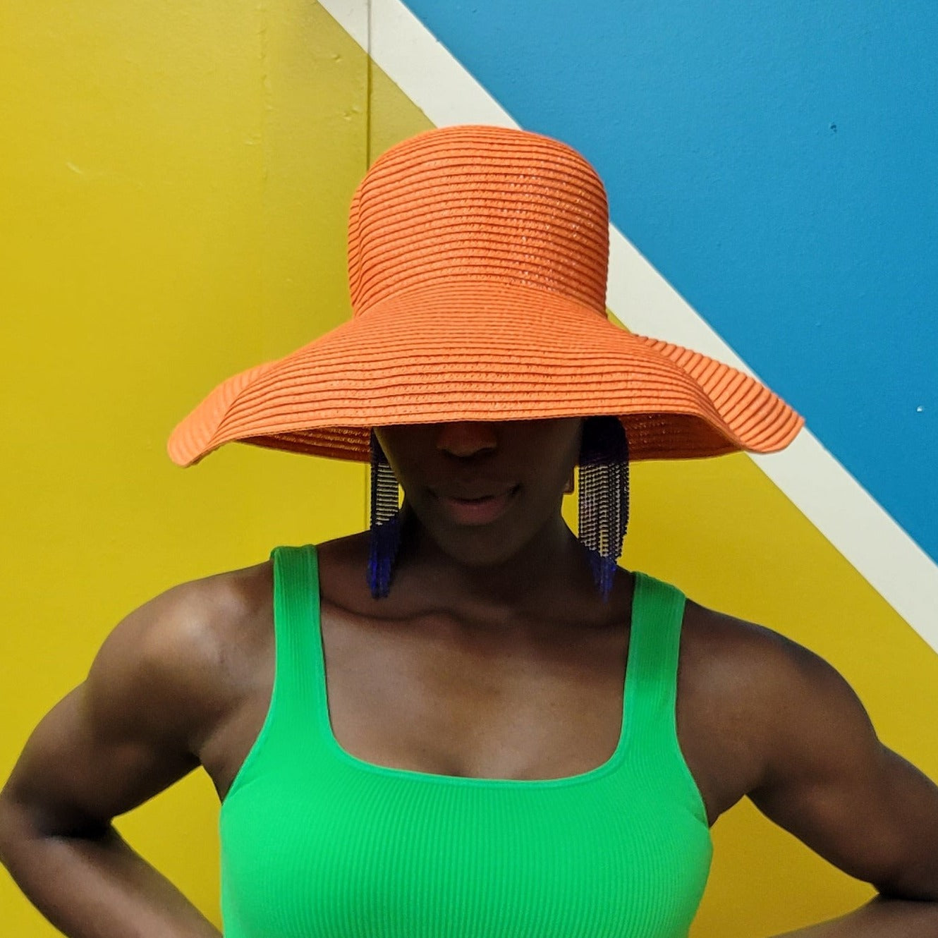 Bowler Style Straw Hat