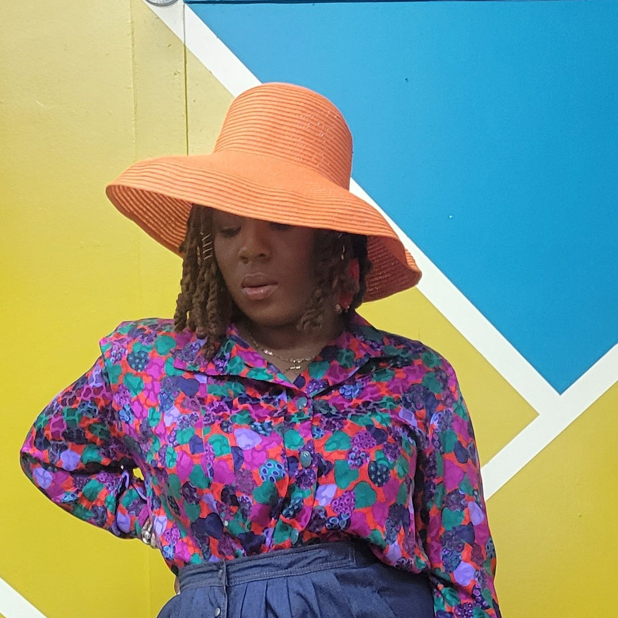 Bowler Style Straw Hat