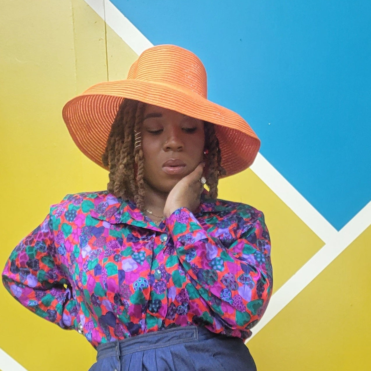 Bowler Style Straw Hat