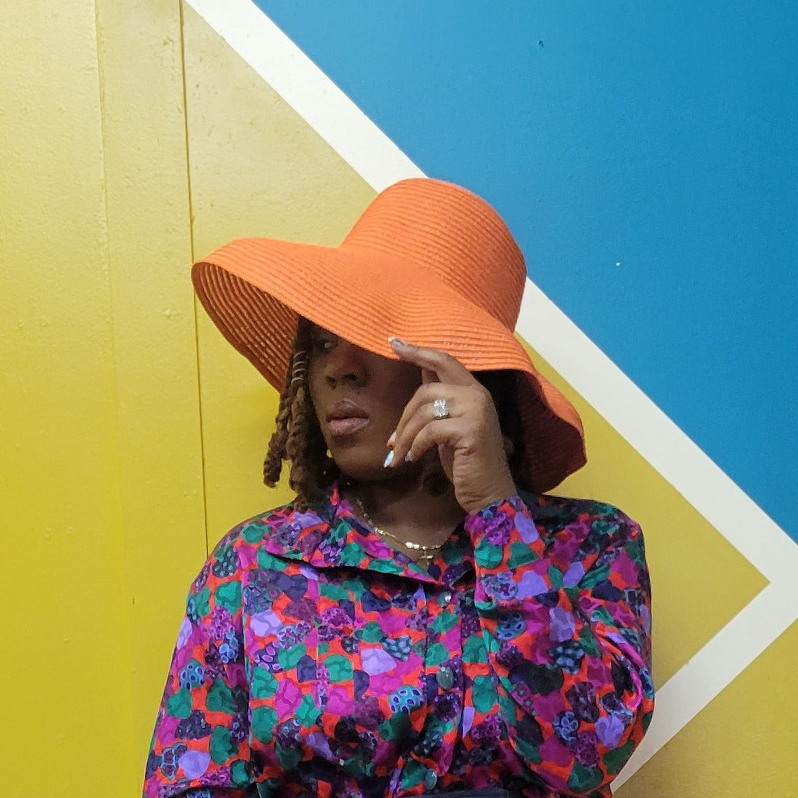 Bowler Style Straw Hat