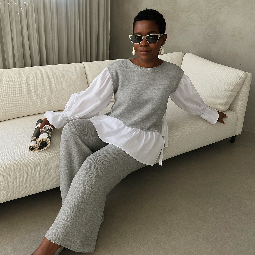 The Clean Girl Contrast Blouse