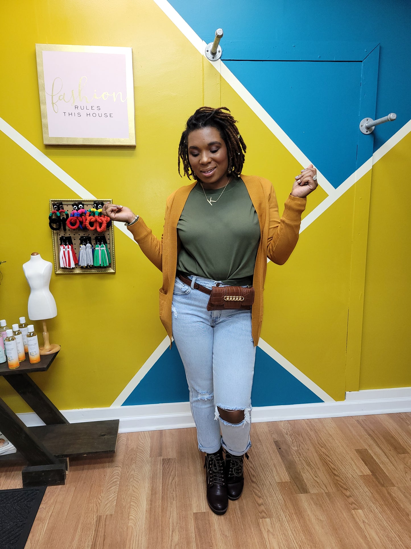 Chain Vegan Leather Belt Bag