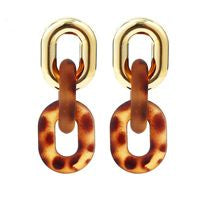 Leopard print earrings