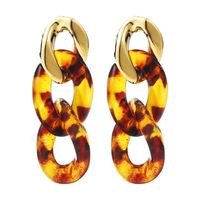 Leopard print earrings