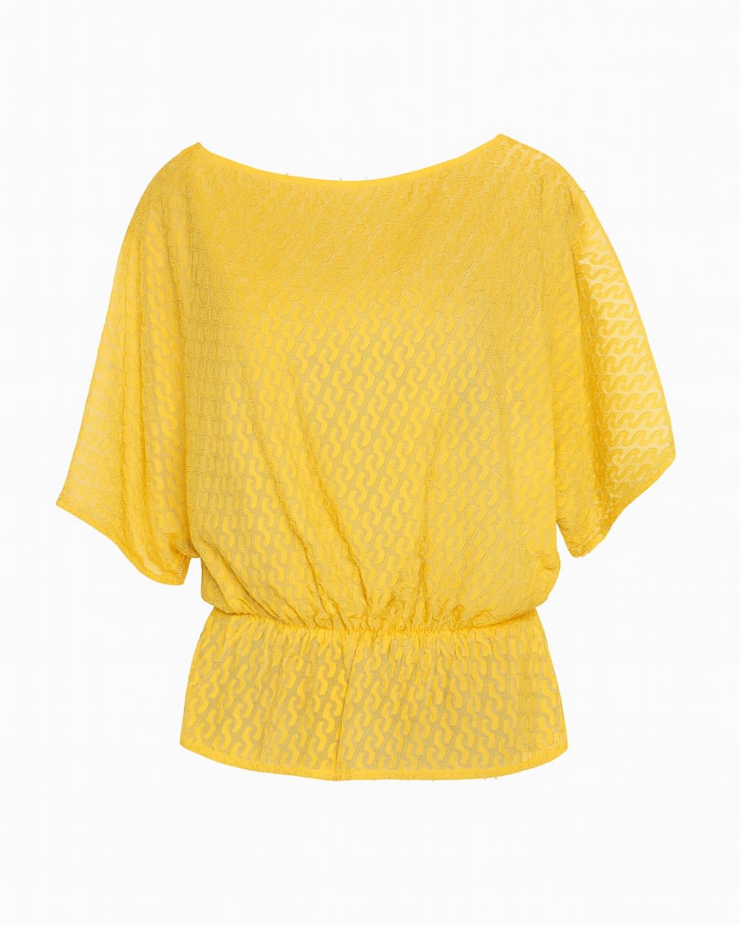 Boat Neck Textured Tunic Top