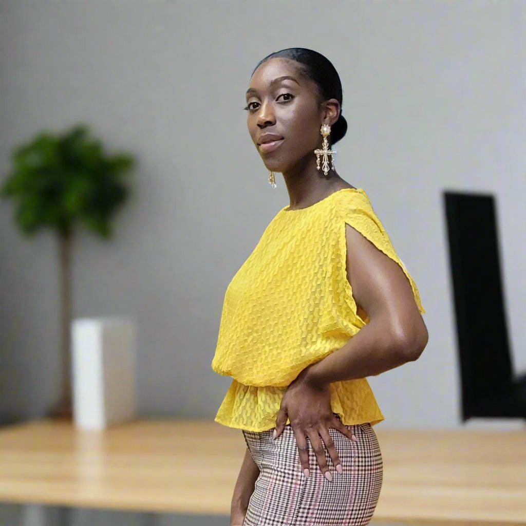 Boat Neck Textured Tunic Top