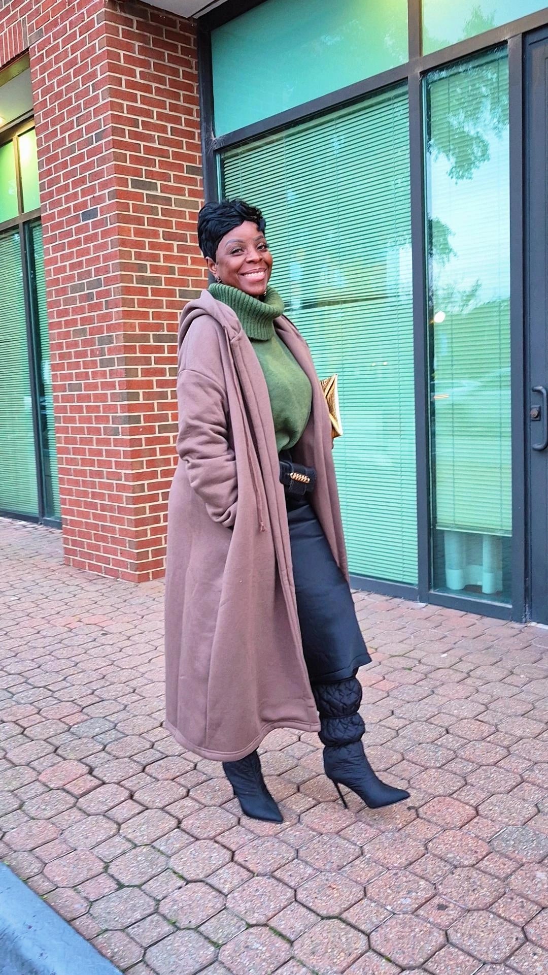 Fleece French Terry Hood Coat Jacket