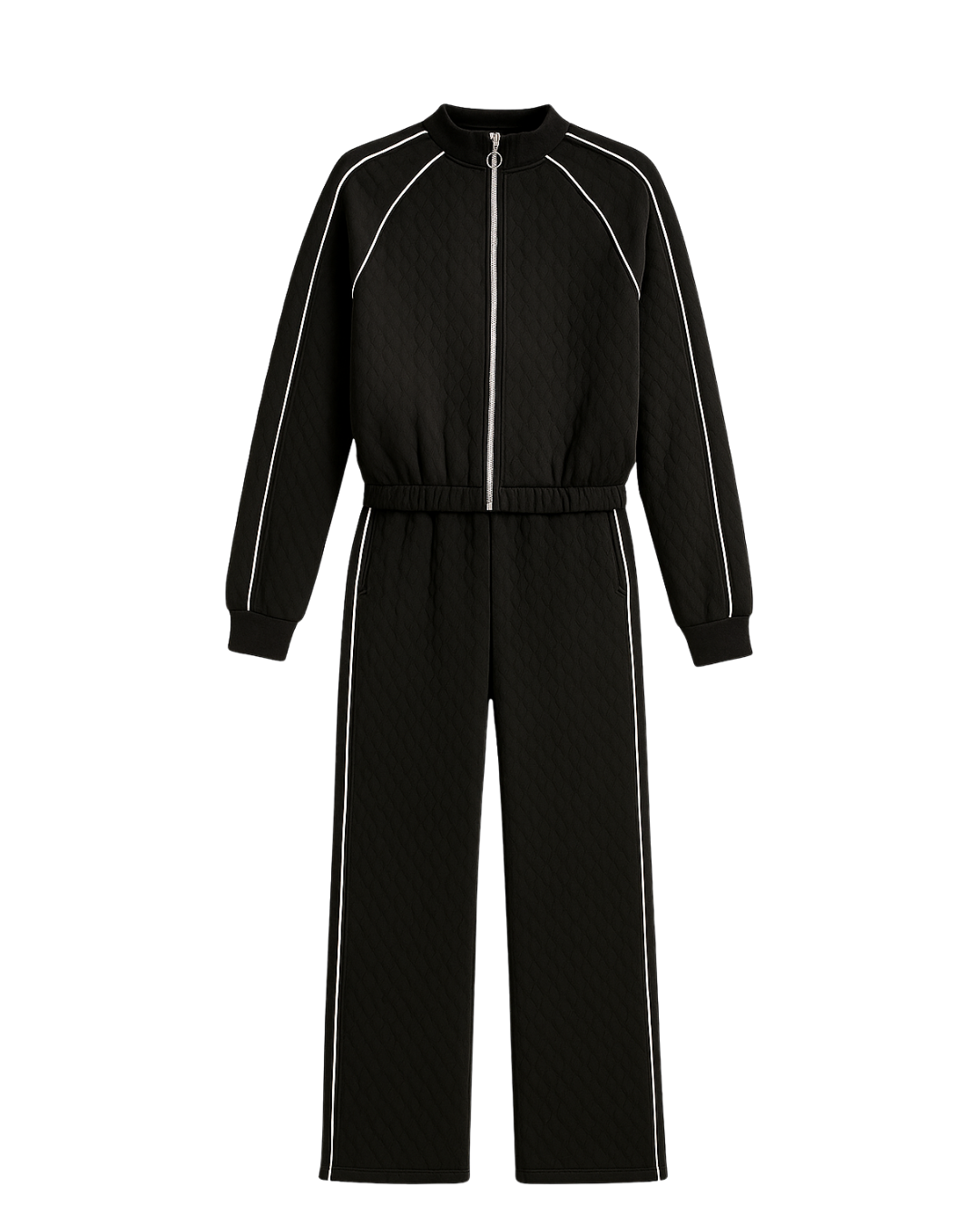 Jacquard Stripe Sweatsuit Set