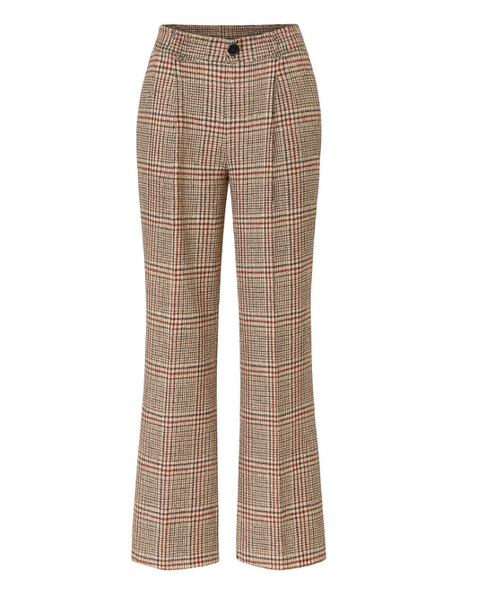 Meredith High Rise & Wide leg Plaid Pants