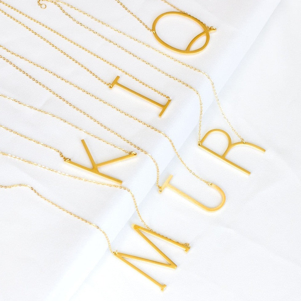 letter necklace