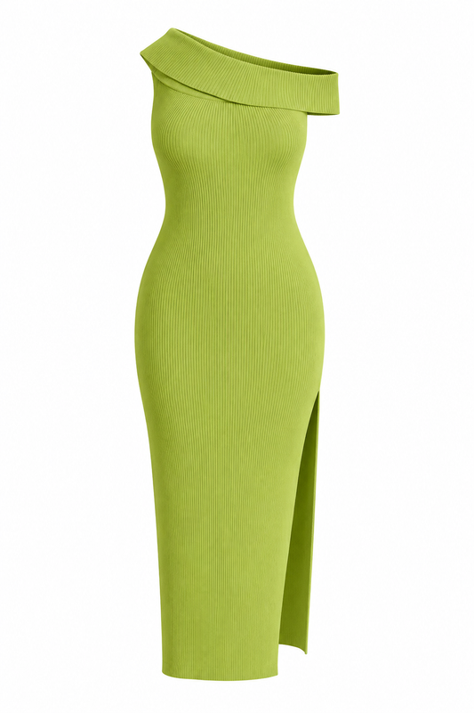 OFF THE SHOULDER MIDI DRESS