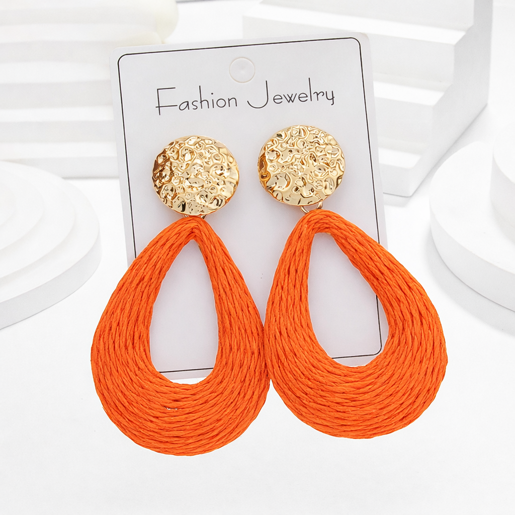 Raffia earrings