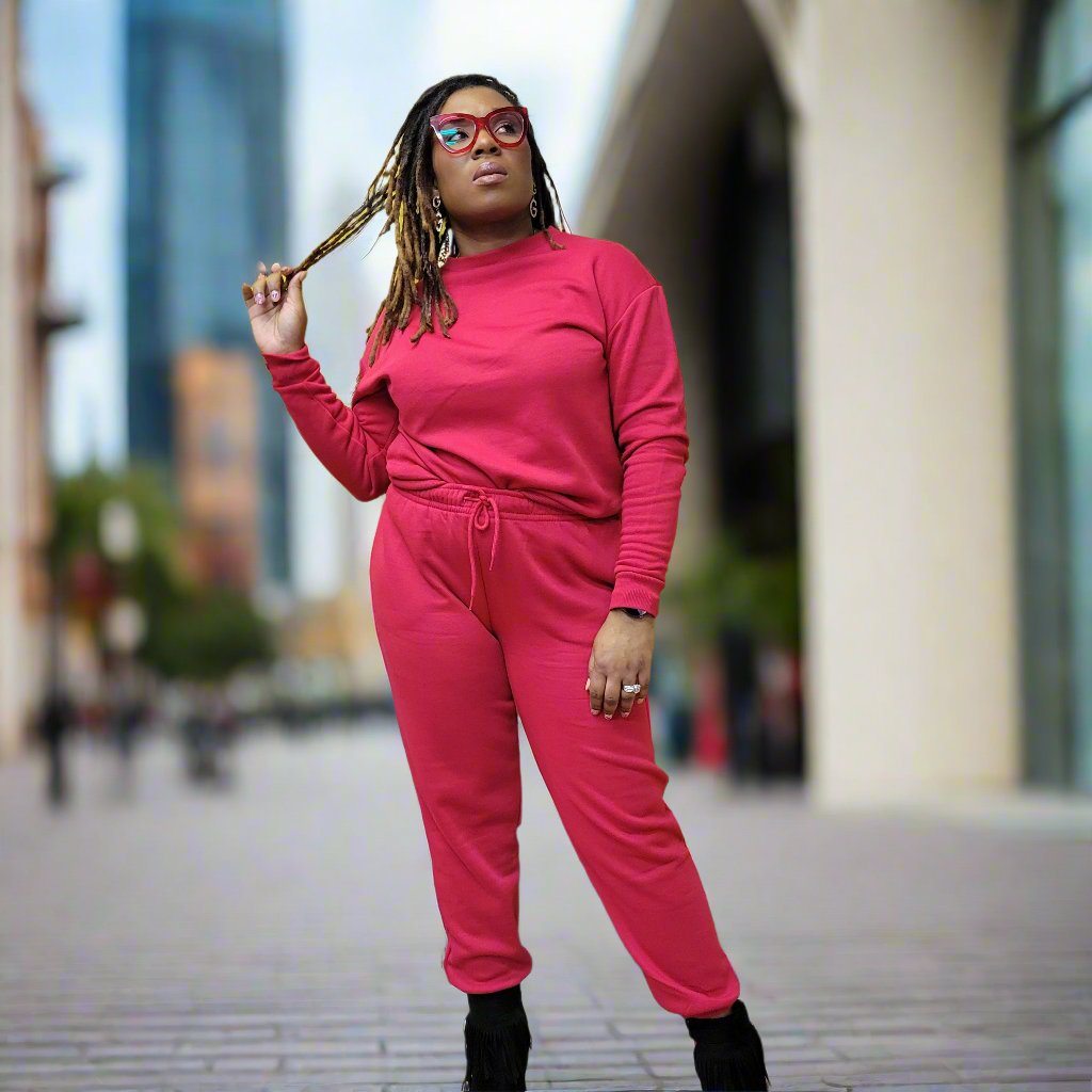 Oversized Crewneck Fleece Sweatshirt