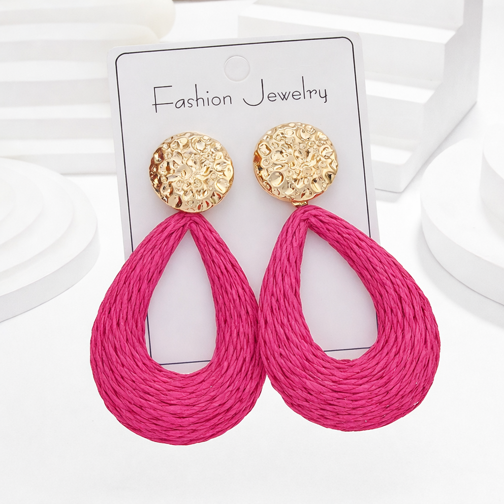 Raffia earrings
