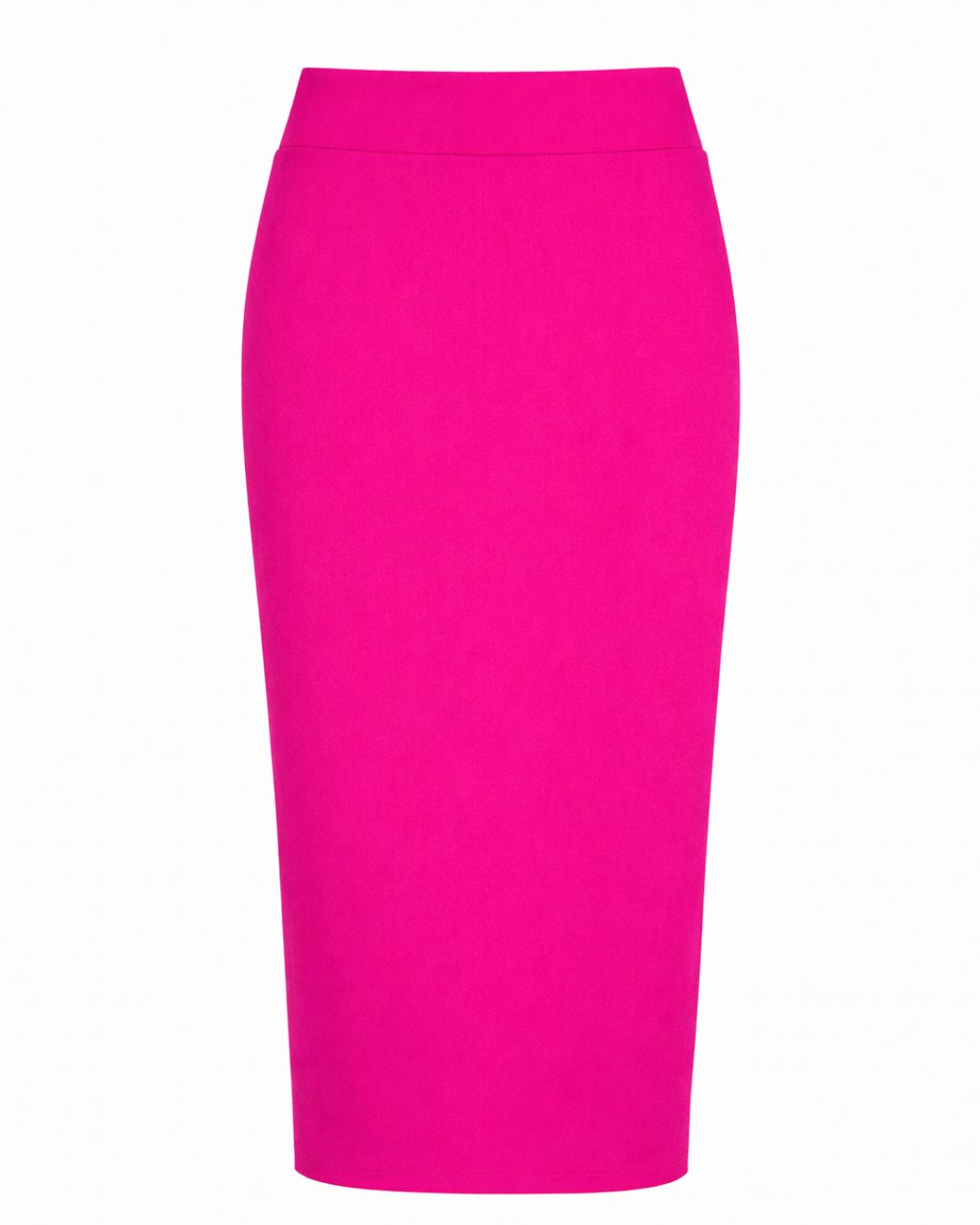 Ponte High Waisted Pencil Midi Skirt