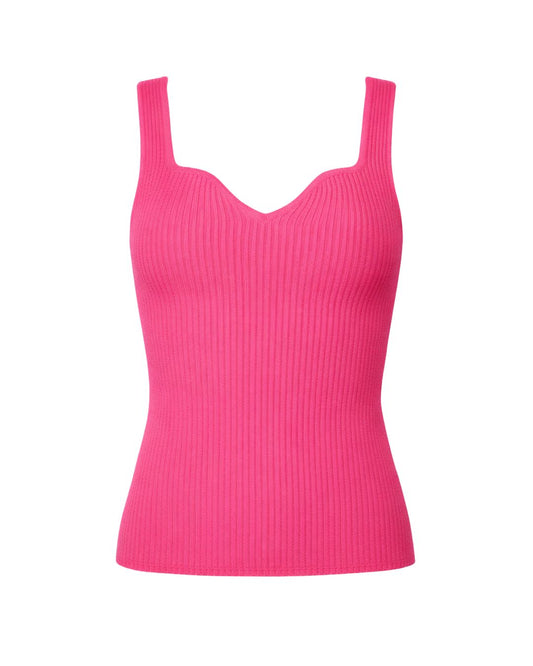 Sleeveless Sweetheart Neckline Crop Sweater Top