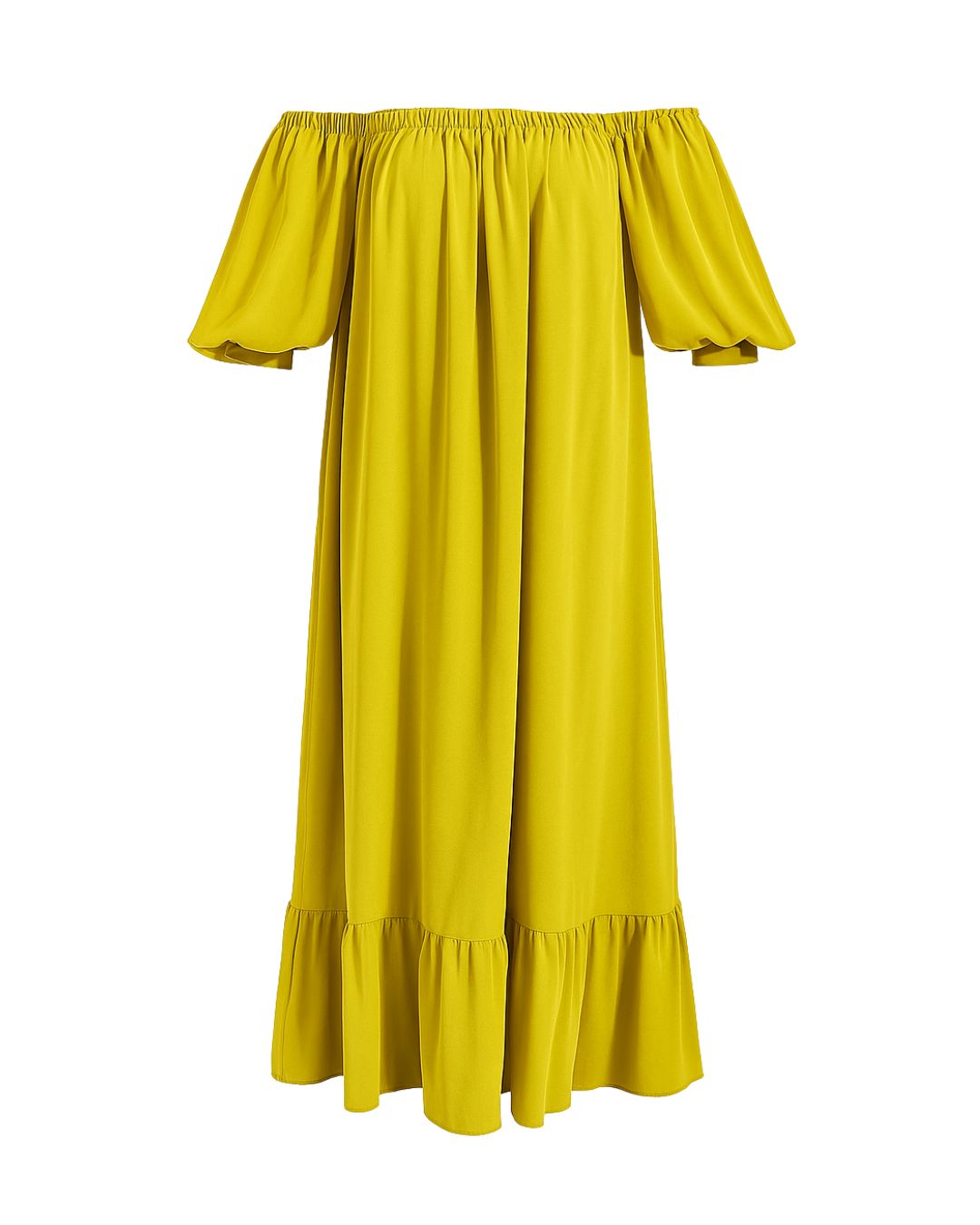 Chiffon Off the Shoulder Maxi Dress