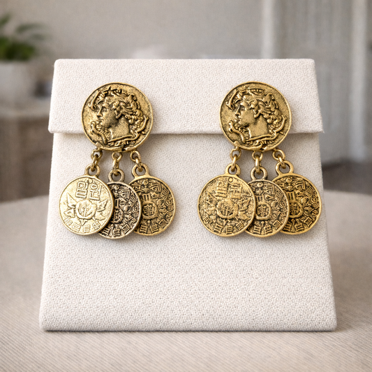 Vintage Coin Earrings