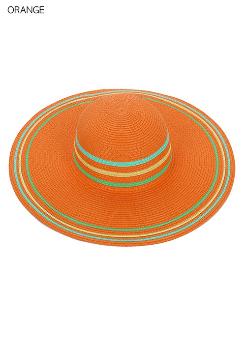Solid Color w/Tri-Color on Edge Brim Hat