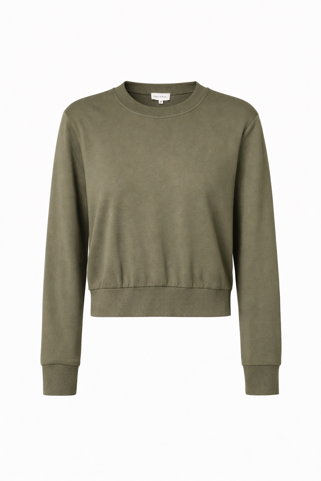 Aubrey Cotton sweatshirt with Shoulder Pads