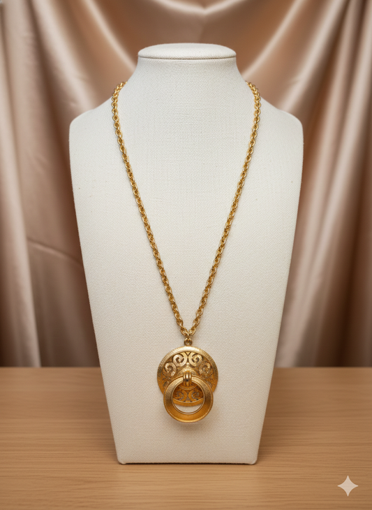 Lisner Door Knocker Necklace