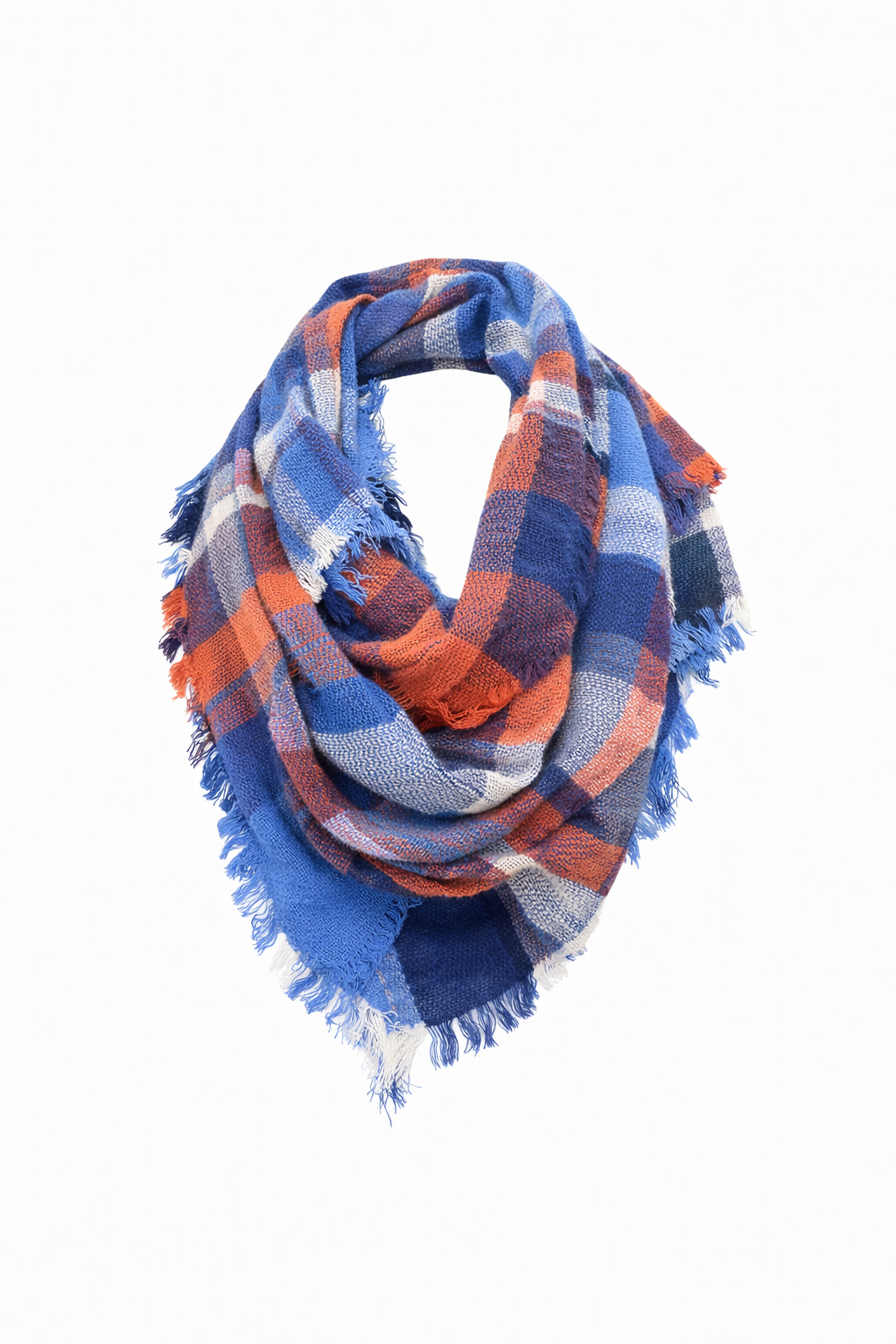 Oversized Plaid Blanket Scarf