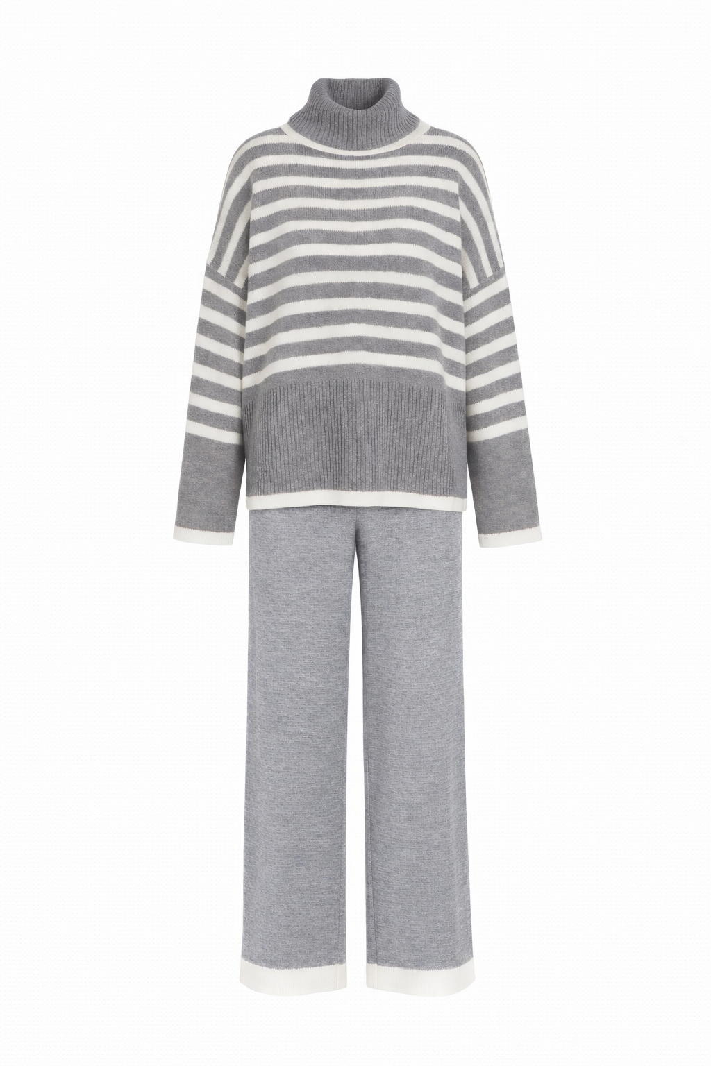 Striped Knit Sweater Set