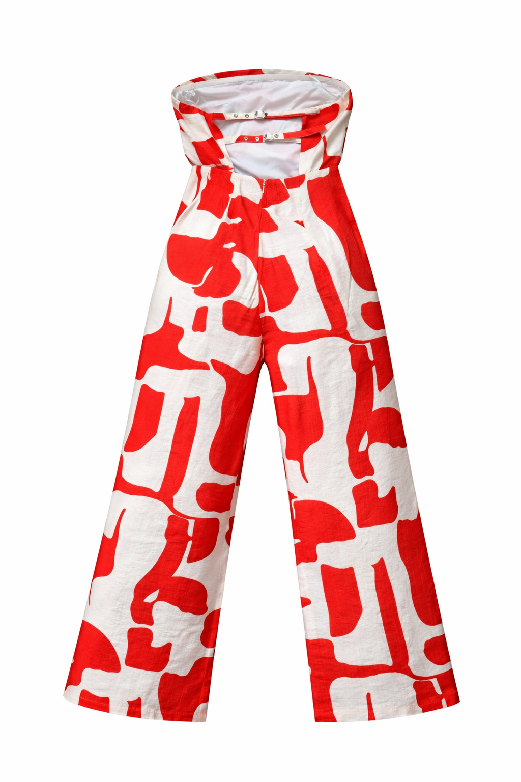 Tomato Printed Handkerchief Hem Top Jumpsuit