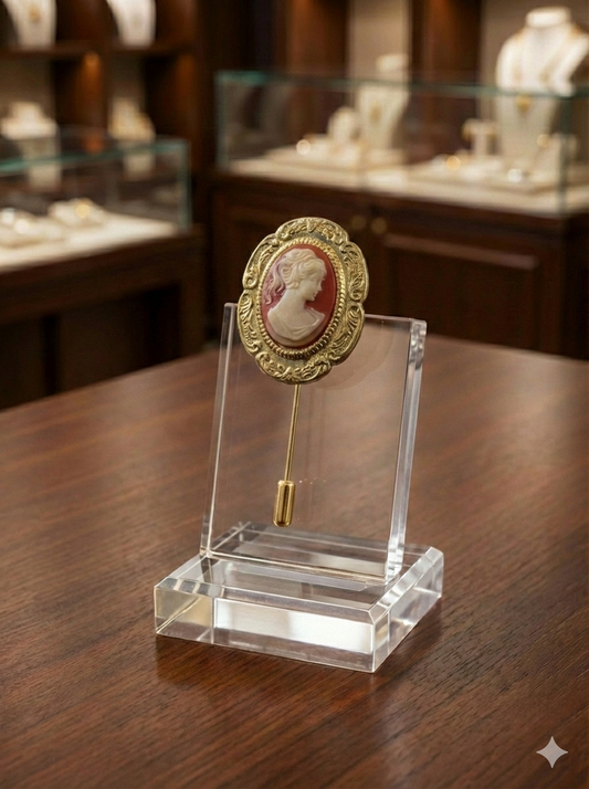 Vintage Cameo Stick Pin