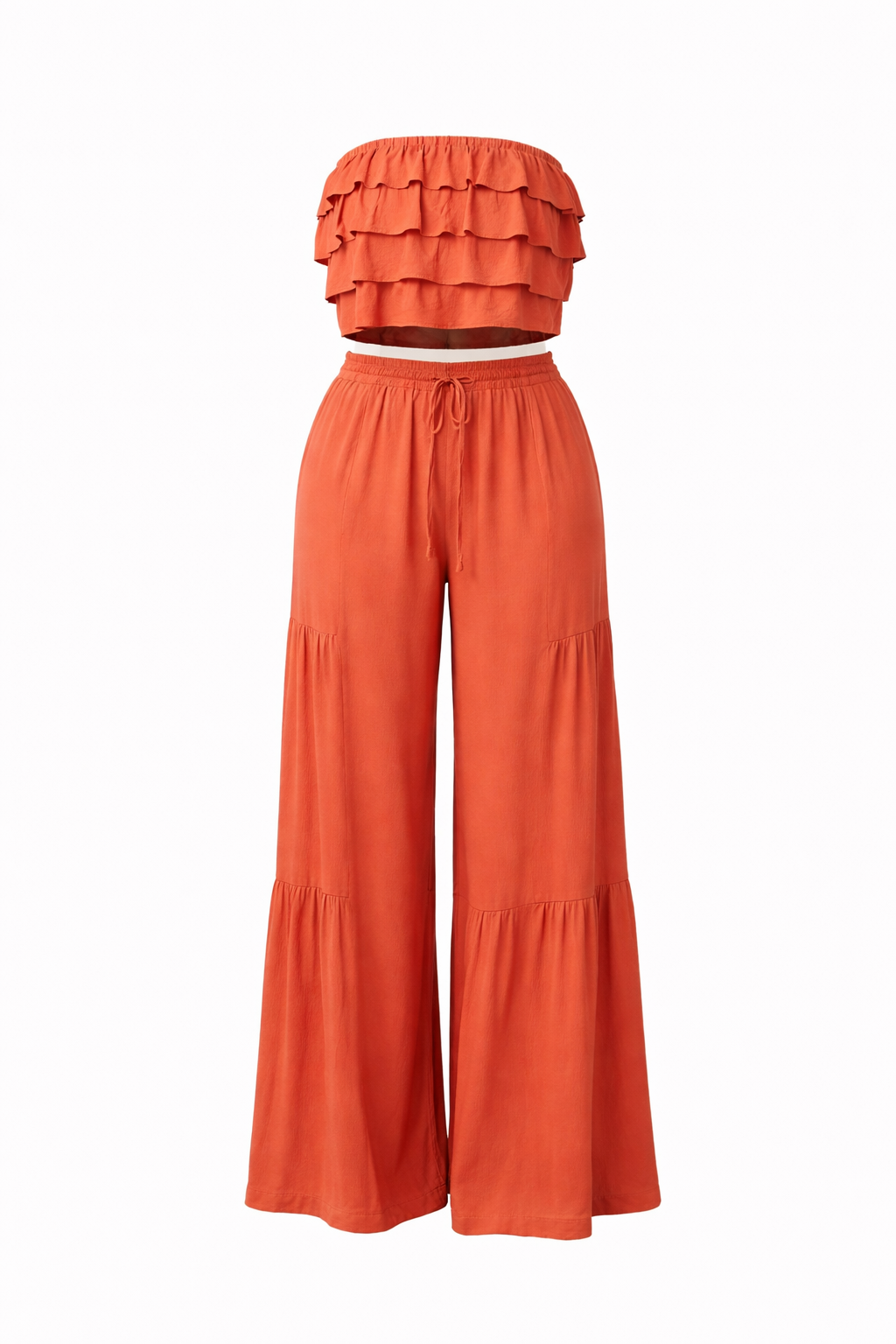Ruffle Flowy Pant Set