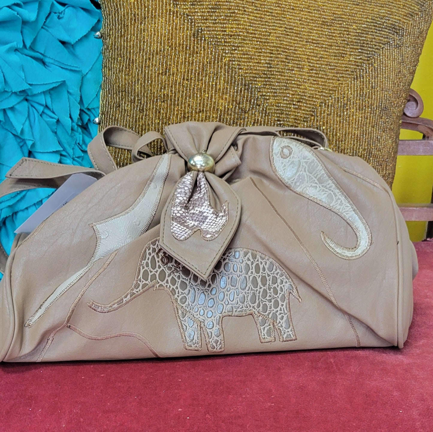 Vintage BPC Design elephant purse