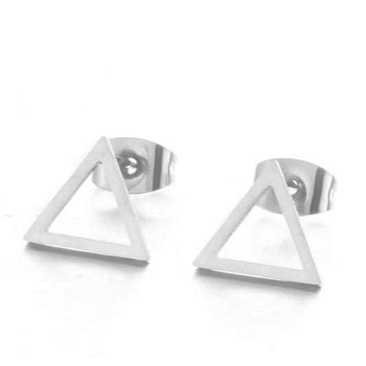 Small Triangle Post Earrings