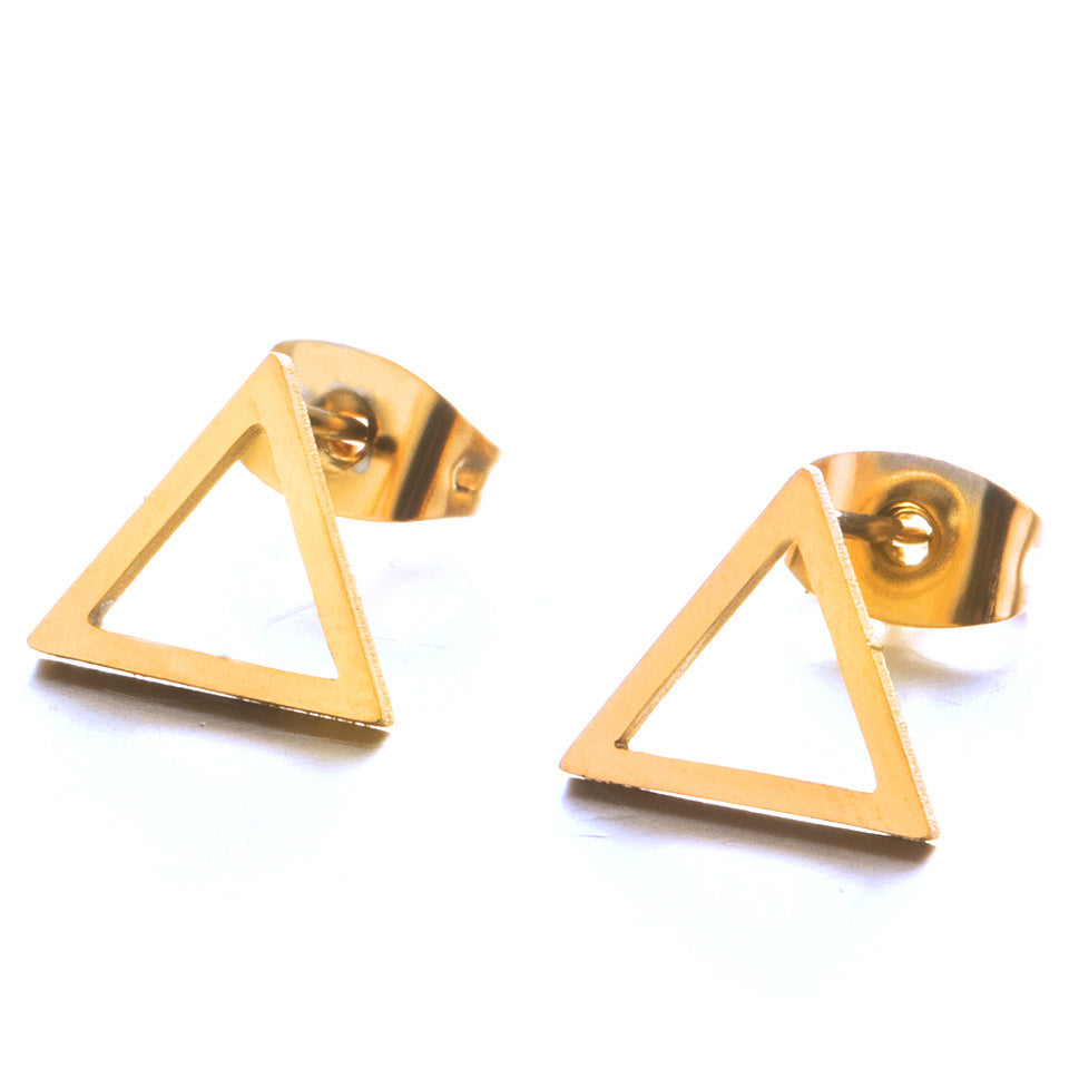 Small Triangle Post Earrings